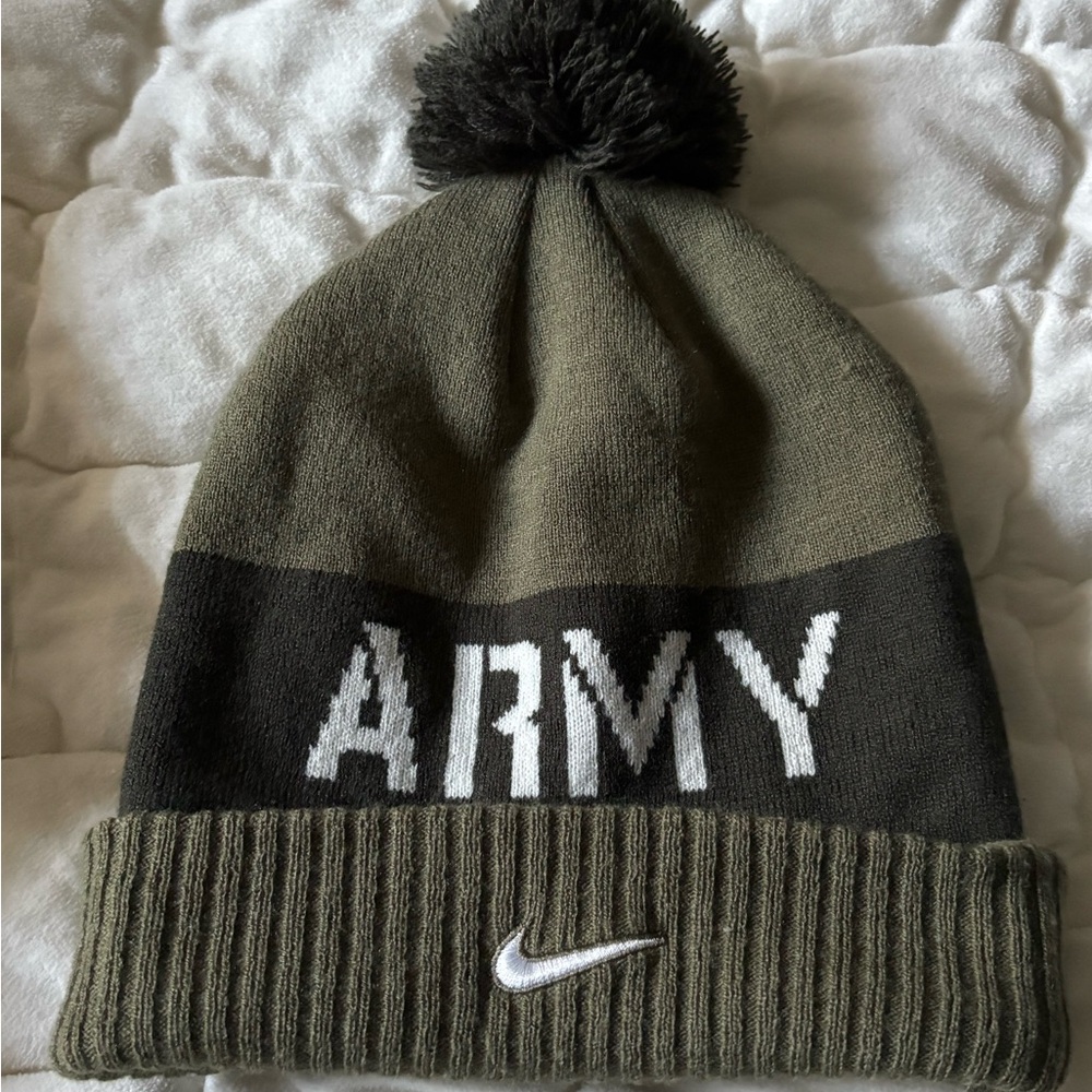 Nike Army west Point Green Knit Beanie